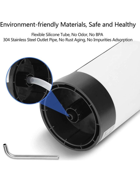 Dispensador de Agua Recargable USB Vshinic 5 Galones Blanco Dispensador de Agua Recargable USB Vshinic 5 Galones Blanco