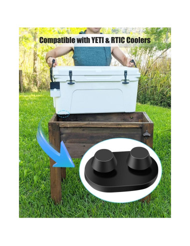 2 Tapones de Drenaje y 4 Pies para Cooler MQLPXI Compatibles