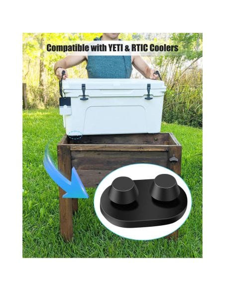 2 Tapones de Drenaje y 4 Pies para Cooler MQLPXI Compatibles