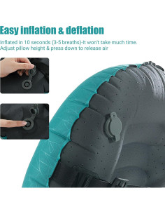 Almohada Inflable de Playa HOMBYS BEACHPILLOW Azul 43x32cm 2