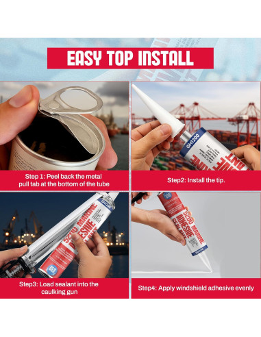 Sellador Marino GH1200 Blanco 354.88 g - Impermeable y UV