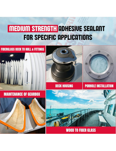 Sellador Marino GH1200 Blanco 354.88 g - Impermeable y UV