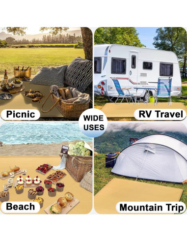 Alfombra Exterior OutdoorLines 1.22 x 1.83 m Arena Resistente UV