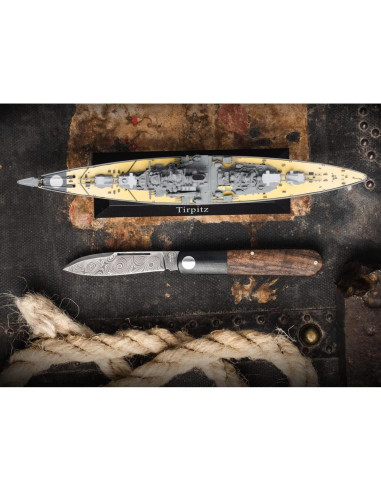 Cuchillo Boker Barlow Prime Tirpitz Damasco 6.9 cm