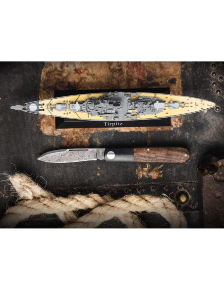 Cuchillo Boker Barlow Prime Tirpitz Damasco 6.9 cm Cuchillo Boker Barlow Prime Tirpitz Damasco 6.9 cm