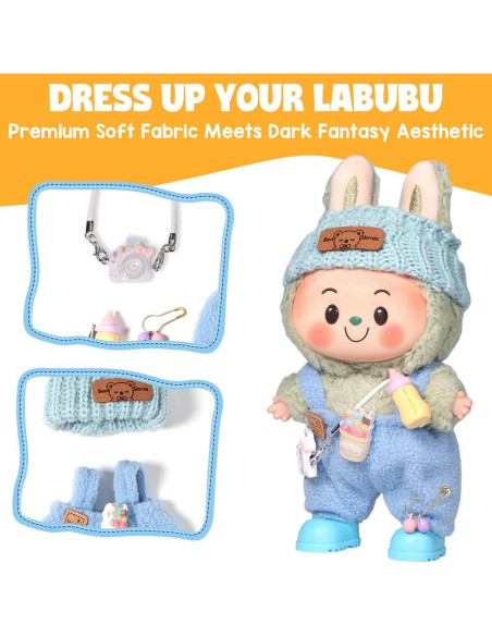 Conjunto de Ropa para Muñeca AICase 17cm - 3 Piezas con Sombrero