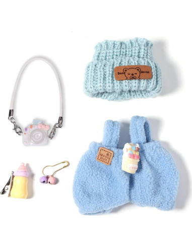 Conjunto de Ropa para Muñeca AICase 17cm - 3 Piezas con Sombrero