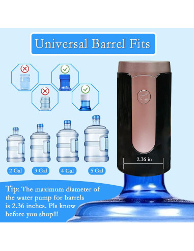 Dispensador de Agua Eléctrico Higliocas 5 Galones USB Portátil