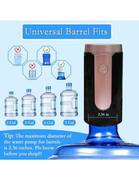 Dispensador de Agua Eléctrico Higliocas 5 Galones USB Portátil