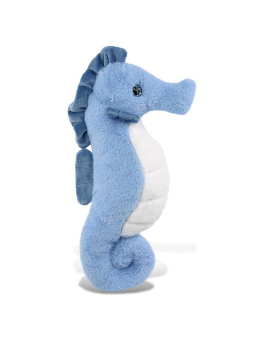 DolliBu Caballito de Mar Azul Peluche Suave 30 cm