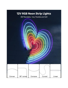 Tira LED Neón Aclorol 5M RGB 108Leds/M Impermeable 12V 2