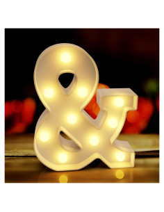 Letras Iluminadas LED QWZify, Decoración Personalizada 20.32 cm