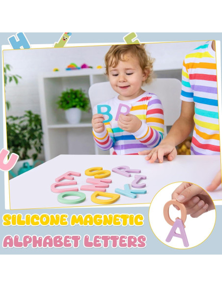 Kit de Letras Magnéticas Educativas VioraWhite 26 Piezas