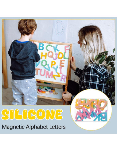 Kit de Letras Magnéticas Educativas VioraWhite 26 Piezas