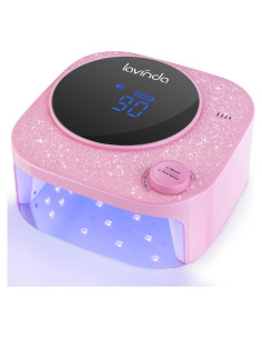 Lámpara UV LED 54W Lavinda Rosa, Inalámbrica y Recargable