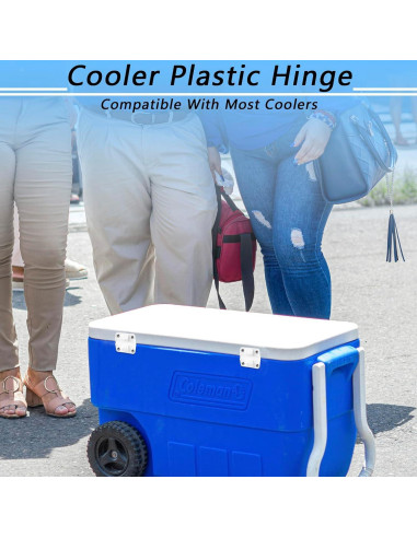 Juego de Bisagras de Plástico OXDFK para Enfriadores Coleman