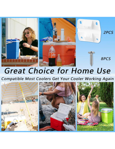 Juego de Bisagras de Plástico OXDFK para Enfriadores Coleman