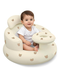 Silla Inflable para Bebés DDTPDE con Bandeja y Soporte Oso
