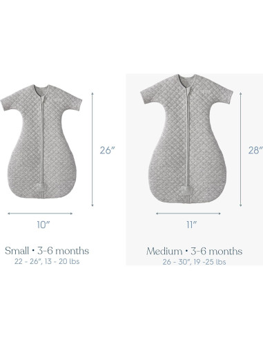 Saco de Dormir HALO Easy Transition Pequeño 1.5 TOG Azul Melange