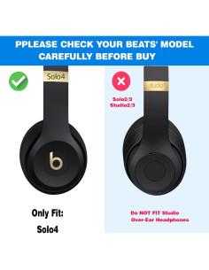 Almohadillas de Reemplazo Beats Solo4 - Cuero PU y Espuma de Memoria 2