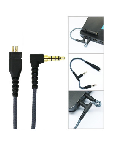 Cable de Audio NewFantasia 1.2m para SteelSeries Arctis 3, 5, 7, Pro