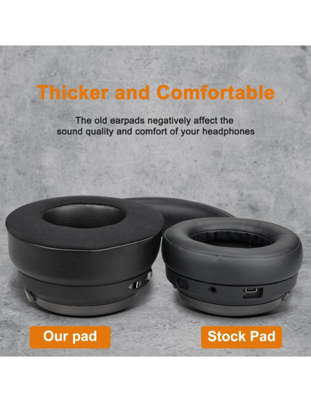 Almohadillas de Gel Refrigerante SOULWIT para Auriculares Corsair Virtuoso RGB Wireless XT SE - Negro