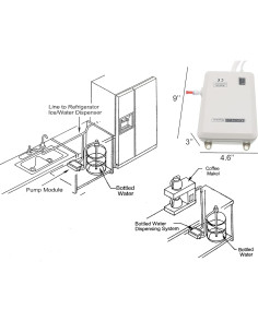 Bomba dispensadora de agua embotellada U/D 110V 1GPM 3.5kg 2