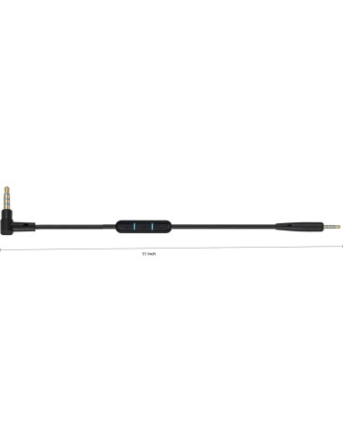 Cable de audio 2.5mm a 3.5mm UNIFYCENTRAL para Bose QC25 QC35
