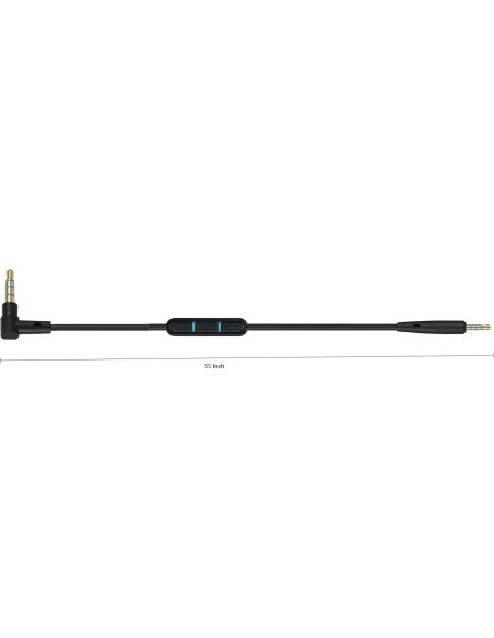 Cable de audio 2.5mm a 3.5mm UNIFYCENTRAL para Bose QC25 QC35