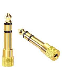 Adaptador de Jack Estéreo VCE 6.35mm a 3.5mm - Paquete de 2