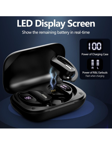 Auriculares Inalámbricos Bluetooth T17 con Estuche Carga 48h