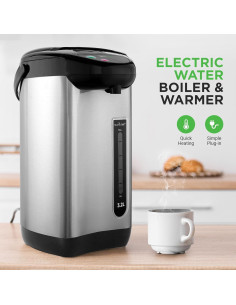 Olla de Agua Caliente NutriChef 3.2L Acero Inoxidable Aislada 2