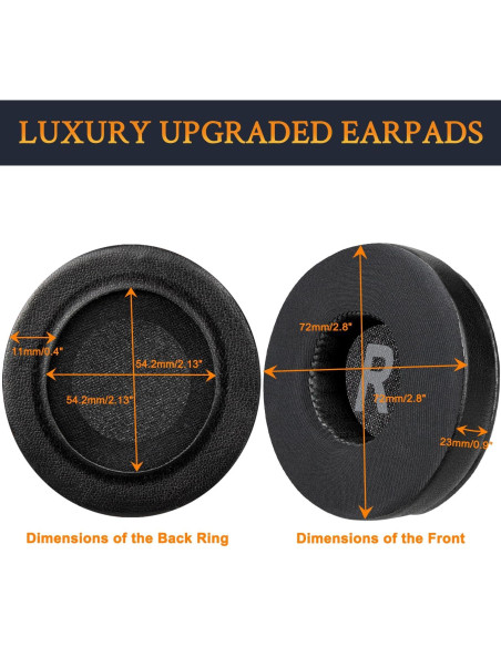 Almohadillas de Gel Refrigerante SOULWIT para JBL Tune y JR - Negro