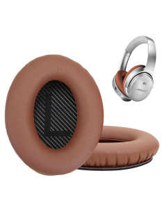 Almohadillas de Repuesto Earrock para Bose QC25 QC35 QC45 - Espuma de Memoria Marrón