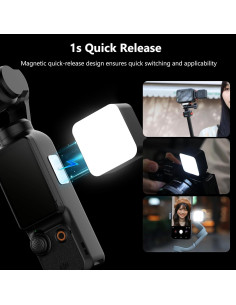 Mini Luz LED de Video VRIG para Vlogging - 3000K a 6000K 2