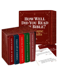 Juego de Trivia Bíblica QUOKKA Rethink - 250 Tarjetas para Adultos