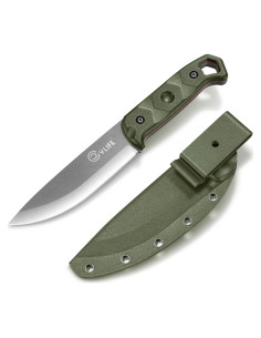 Cuchillo Fijo CVLIFE D2 Verde 25.7 cm con Funda