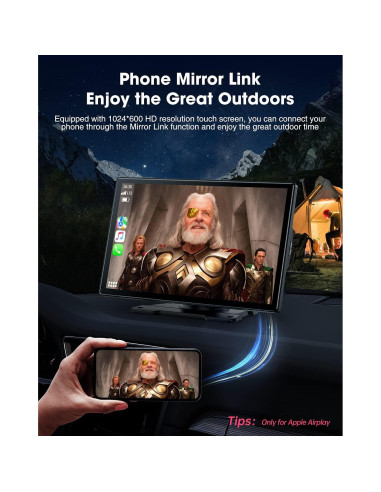 Estéreo Inalámbrico 9 Pulgadas LAMTTO con Carplay y GPS