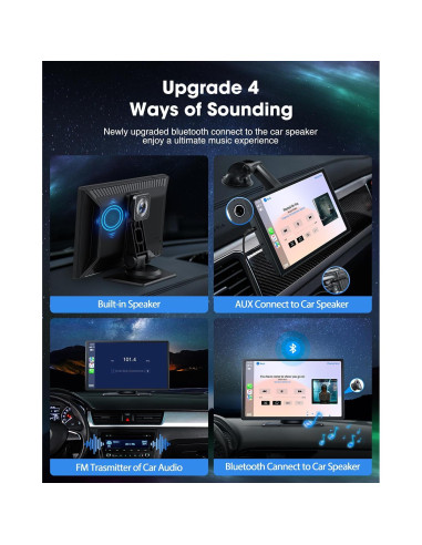 Estéreo Inalámbrico 9 Pulgadas LAMTTO con Carplay y GPS