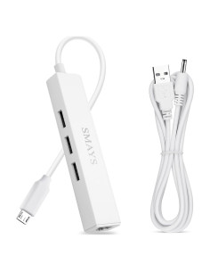 Adaptador Ethernet LAN SMAYS para Android TV 4K - Hub USB 3 Puertos