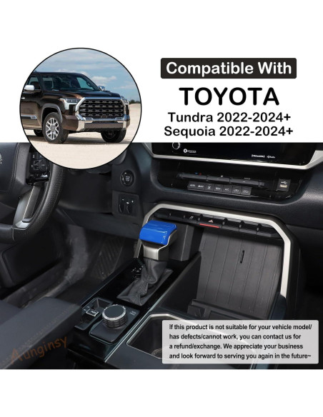 Cubierta de Freno de Mano Aunginsy para Toyota Tundra 2022-2025