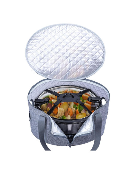 Funda para Olla de Cocción Lenta BAGSPRITE 6-8 Qt Gris