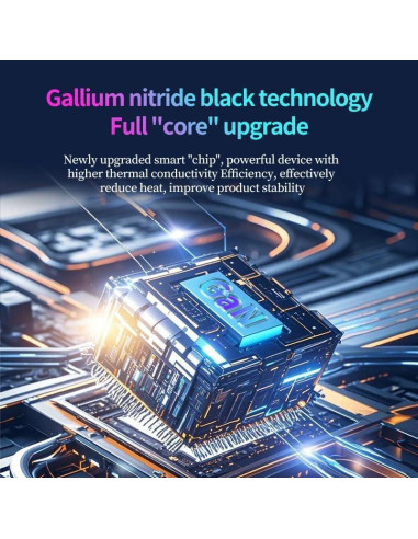 Cargador Hatalkin W&O 2 en 1 GaN 40W con Cables Retráctiles