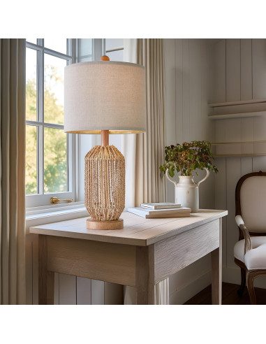 Juego de 2 Lámparas de Mesa Boho OYEARS Marrón 54.61cm