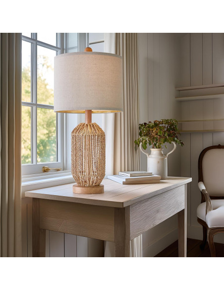 Juego de 2 Lámparas de Mesa Boho OYEARS Marrón 54.61cm