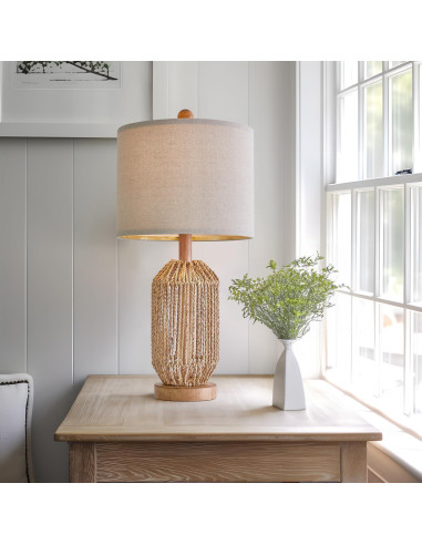 Juego de 2 Lámparas de Mesa Boho OYEARS Marrón 54.61cm