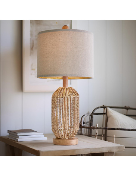 Juego de 2 Lámparas de Mesa Boho OYEARS Marrón 54.61cm