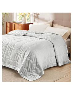 Manta Ligera Bedsure King 274x229 cm Gris - Alternativa Plumas