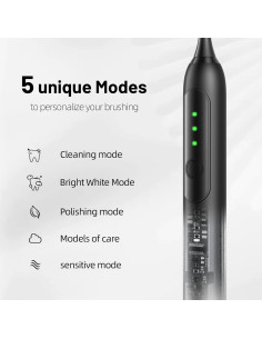 Cepillo de dientes eléctrico Seapeoa S2 con 10 cabezales, IPX8 2