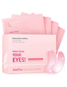 Mascarillas para Ojos ZealSea - 12 Pares Hidratantes Anti-Ojeras